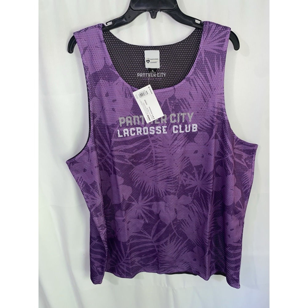 NLL Panther City Lacrosse Club Reversible Mesh Tank Top Jersey Mens XL NWT